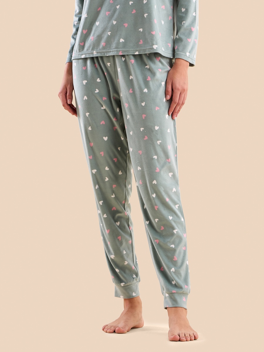 Heart Print Pyjama Set
