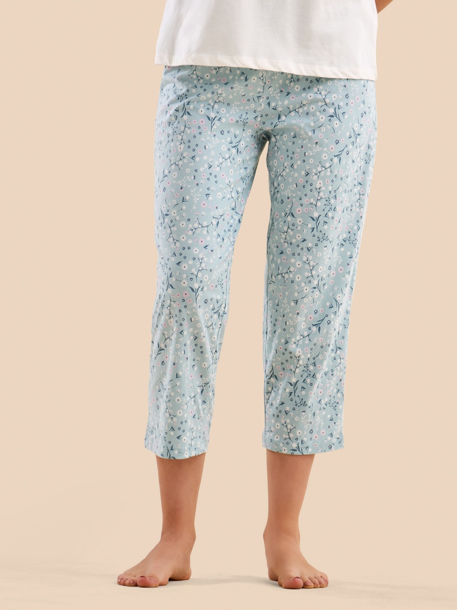 Floral Print Cotton Pyjama Set