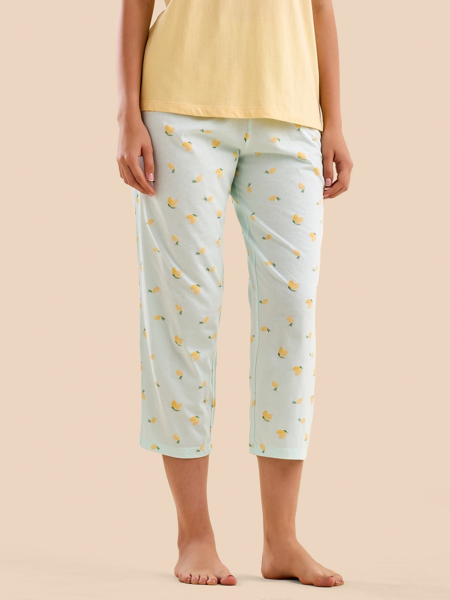 Lemon Print Cotton Pyjama Set