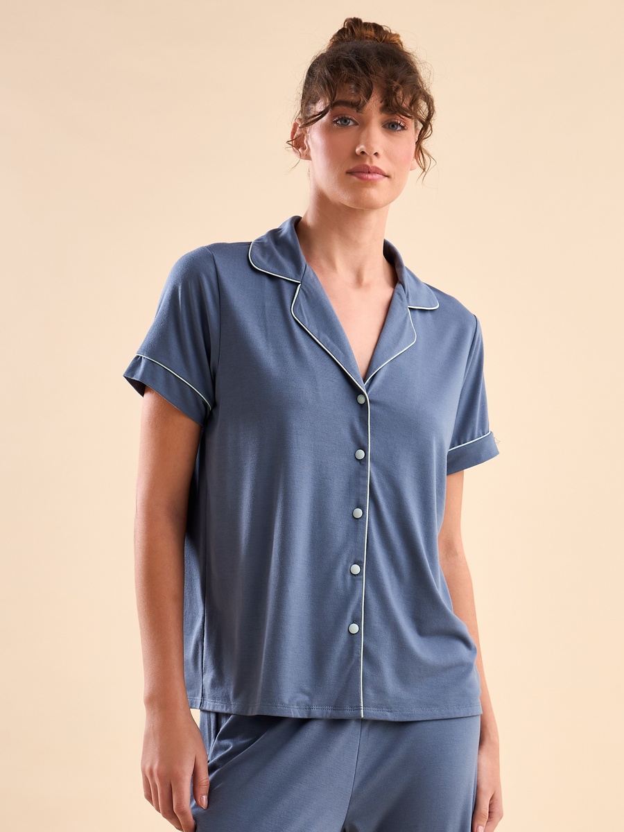 Piping Detail Pyjama Set