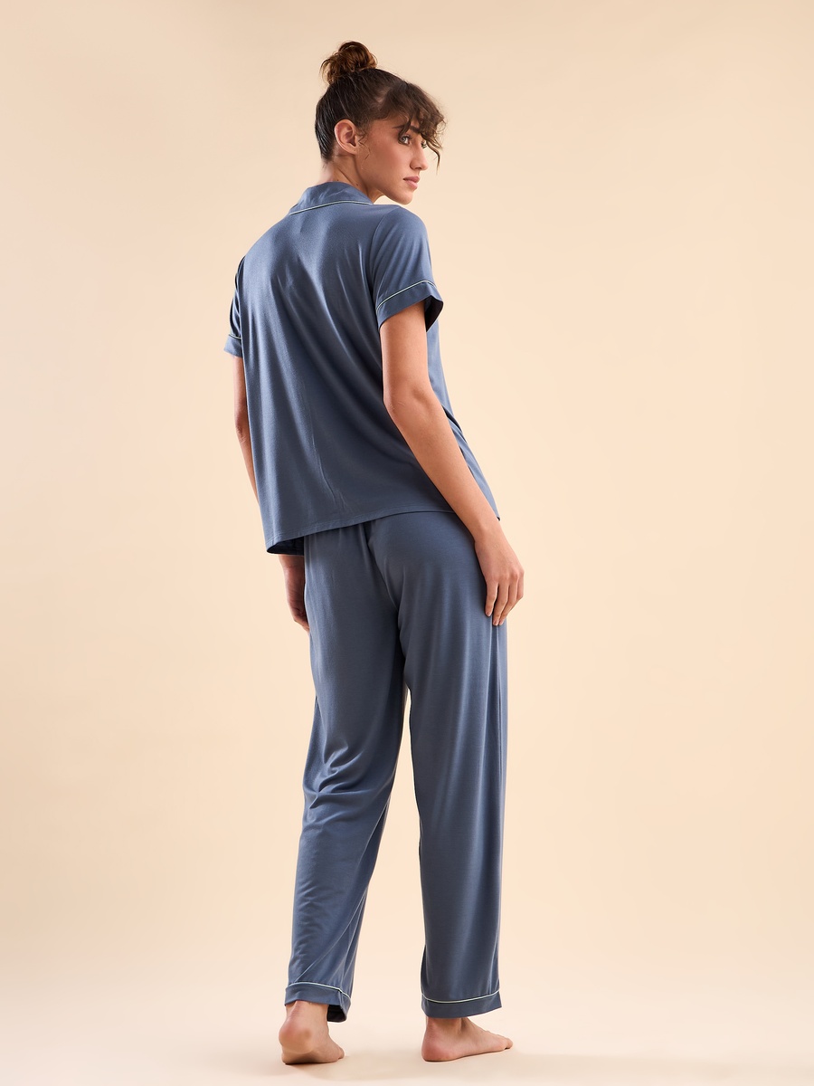 Piping Detail Pyjama Set