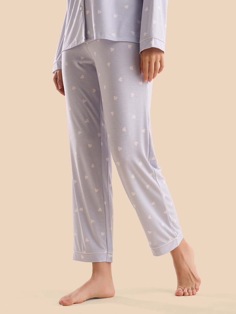 Heart Print Pyjama Set