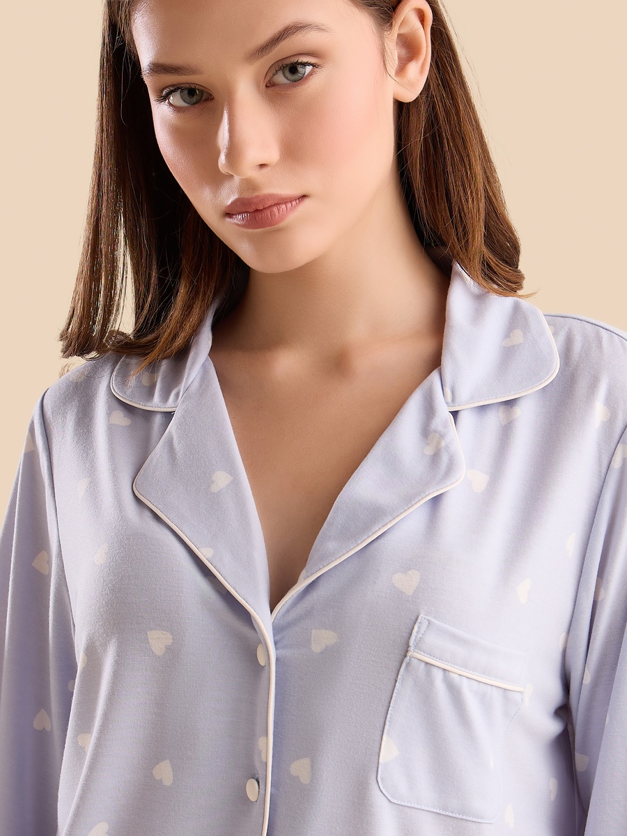Heart Print Pyjama Set
