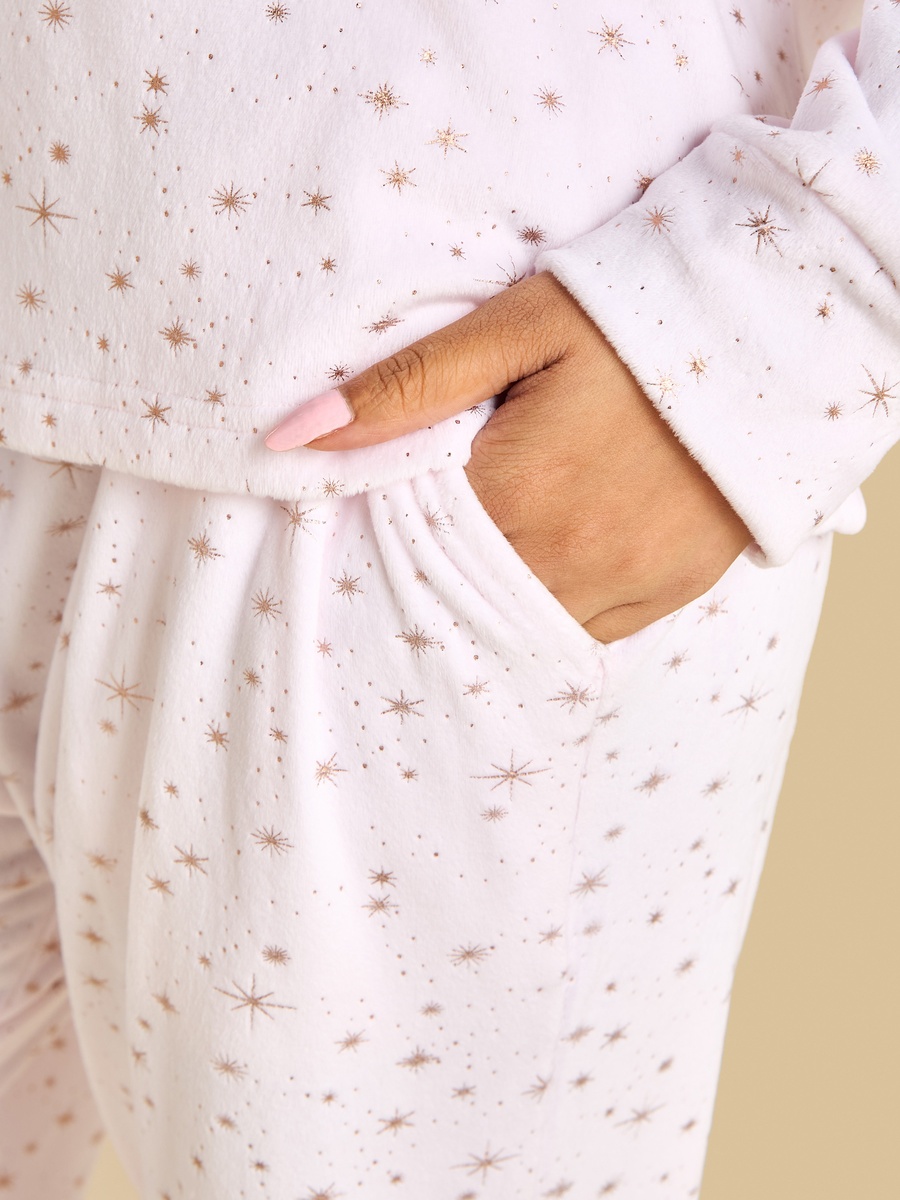 Star Foil Print Pyjama Set