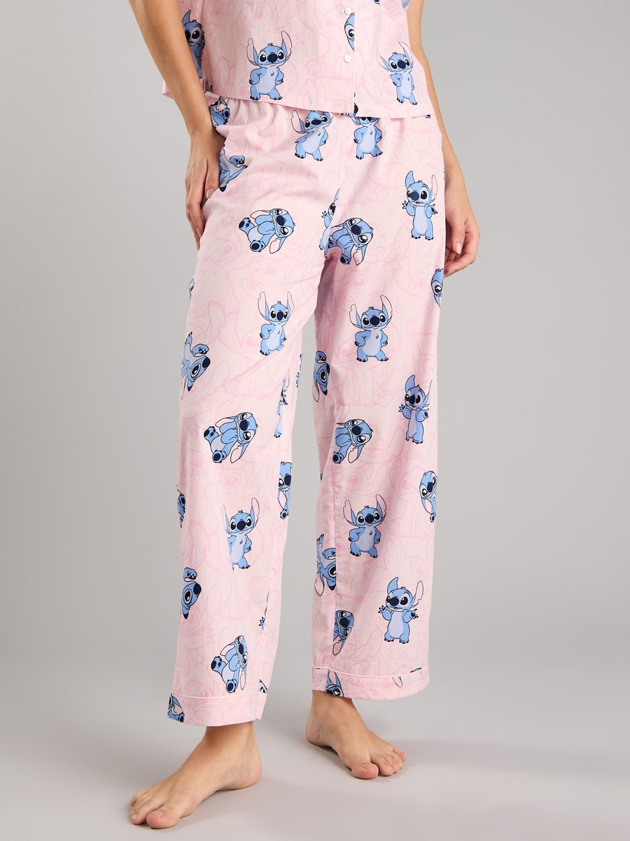 Stitch Print Cotton Pyjama Set