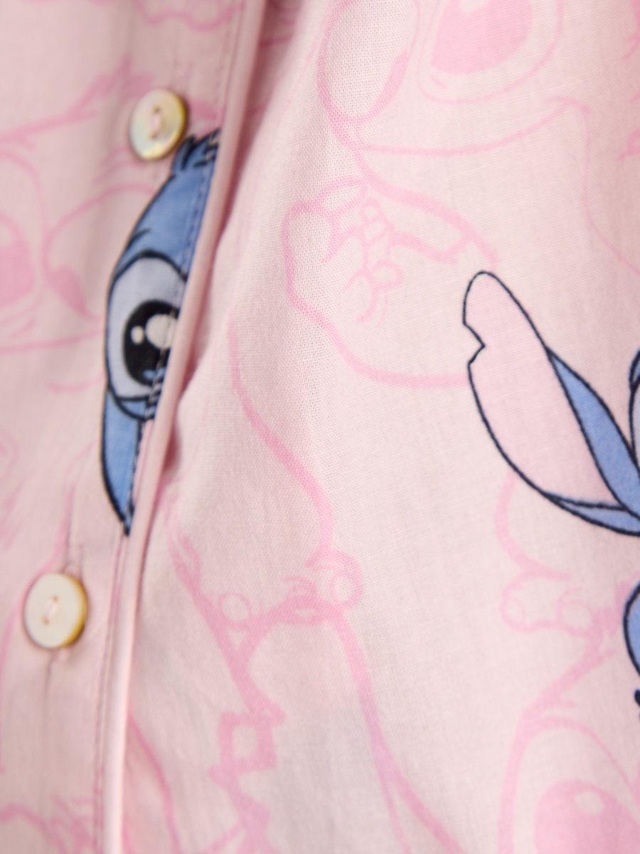 Stitch Print Cotton Pyjama Set