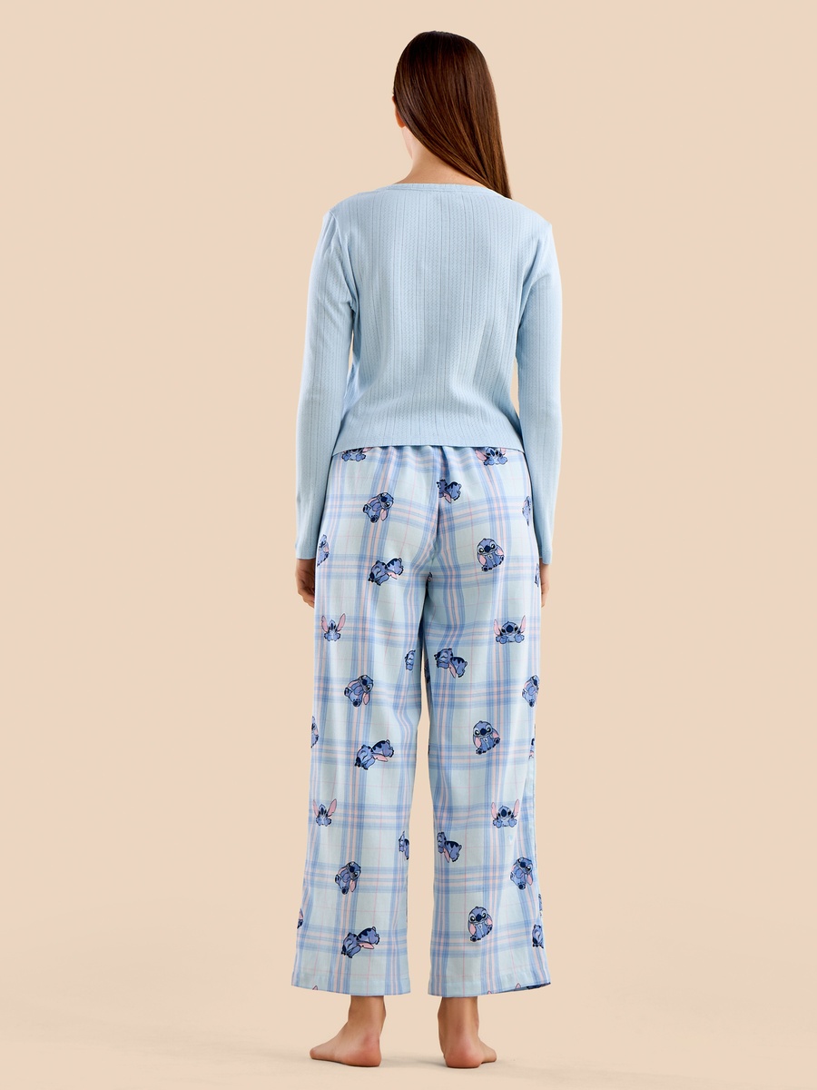 Stitch Print Cotton Pyjama Set