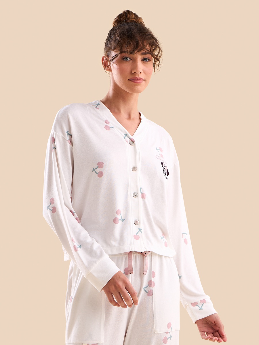 Cherry Print Pyjama Set