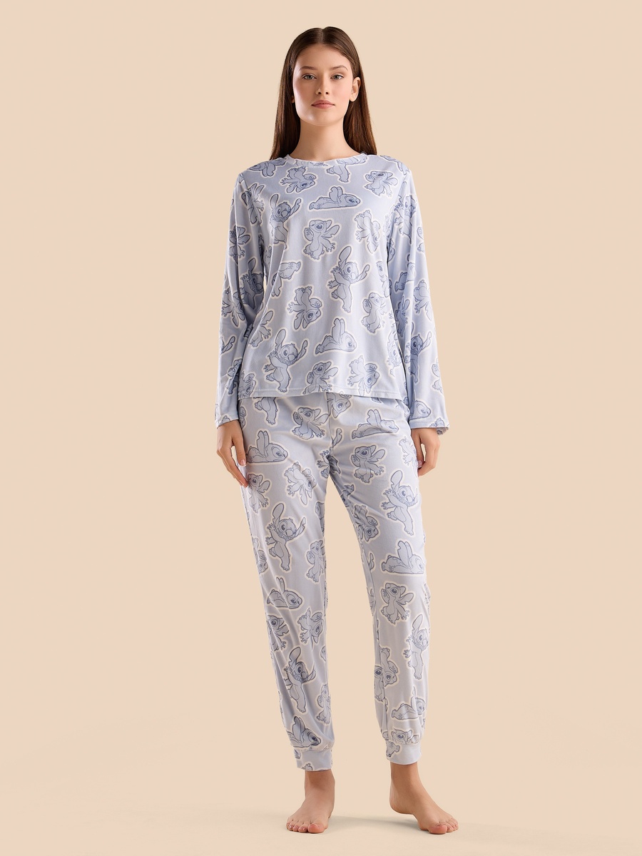 Stitch Print Pyjama Set