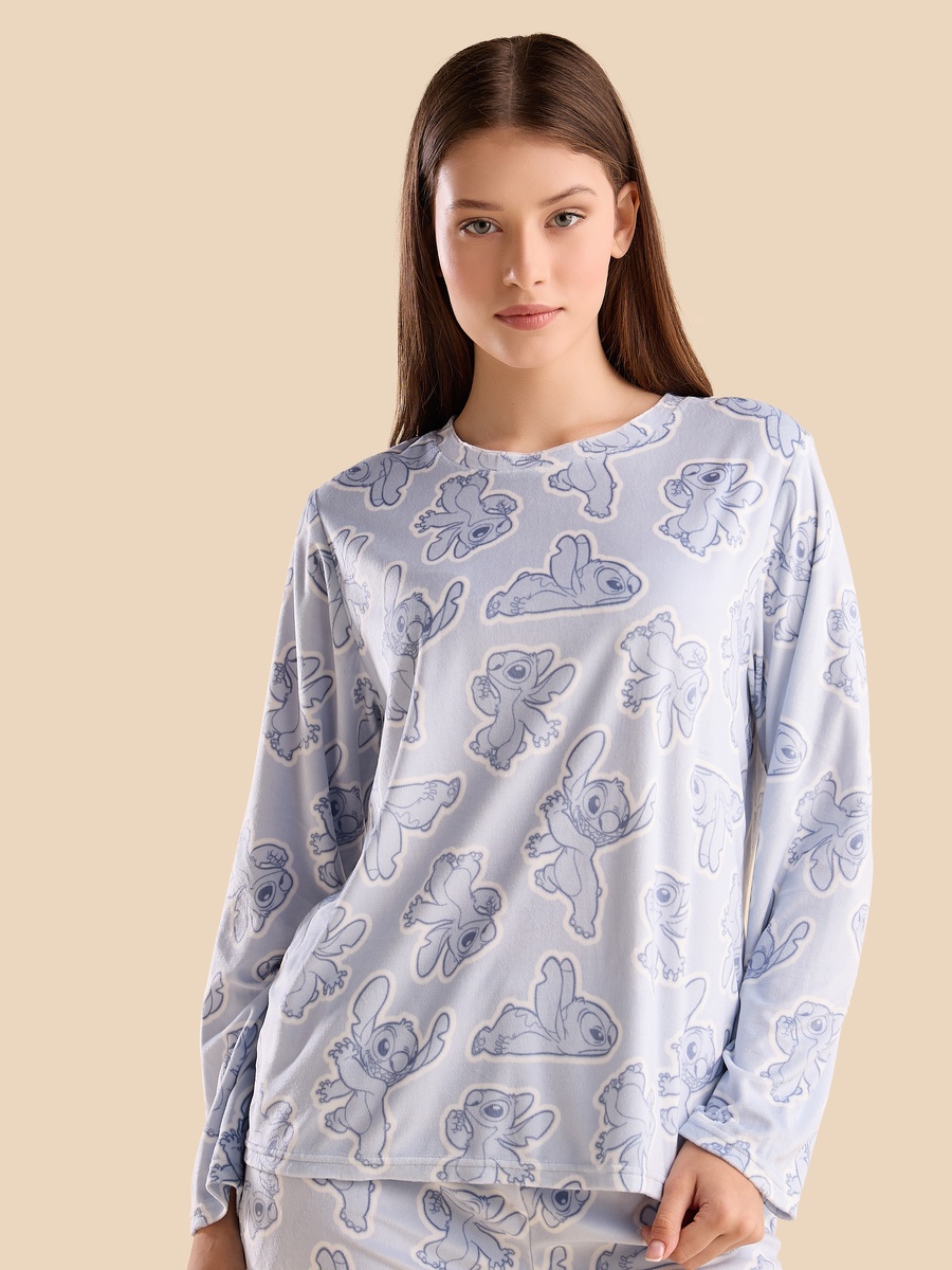 Stitch Print Pyjama Set