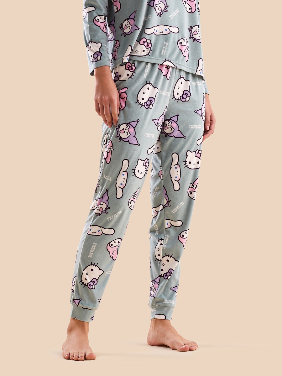 Hello Kitty and Friends Print Pyjama Set