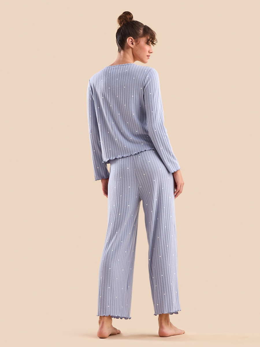 Heart Print Pyjama Set