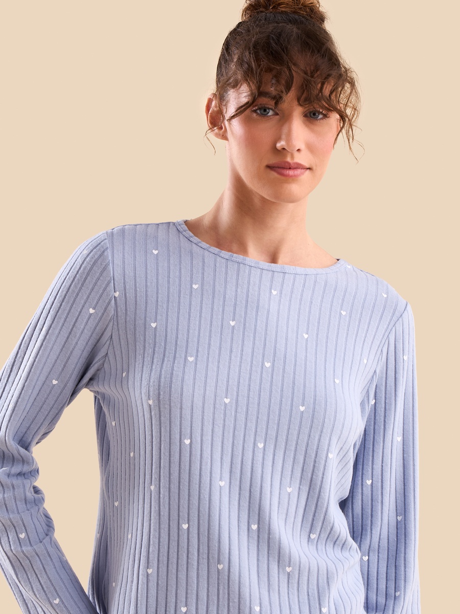 Heart Print Pyjama Set