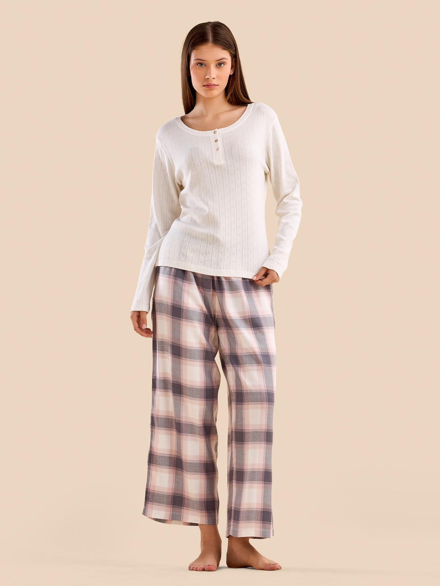 Checked Cotton Pyjama Set