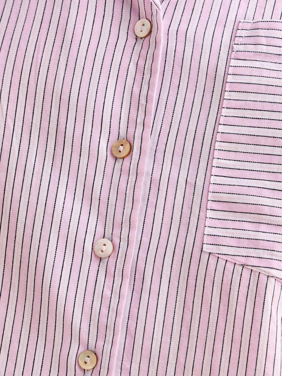 Striped Cotton Pyjama Set