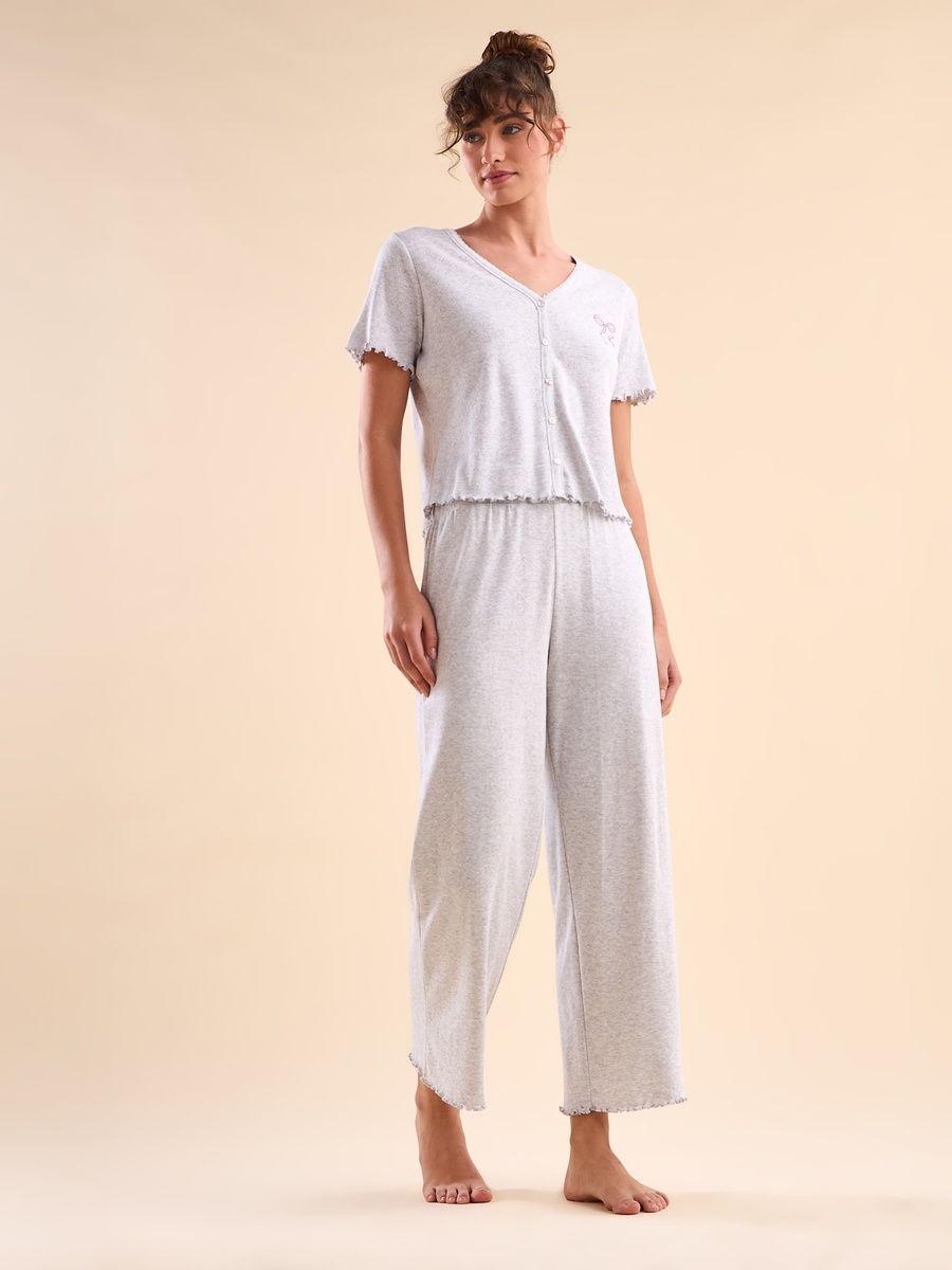 Pointelle Textured Pyjama Set