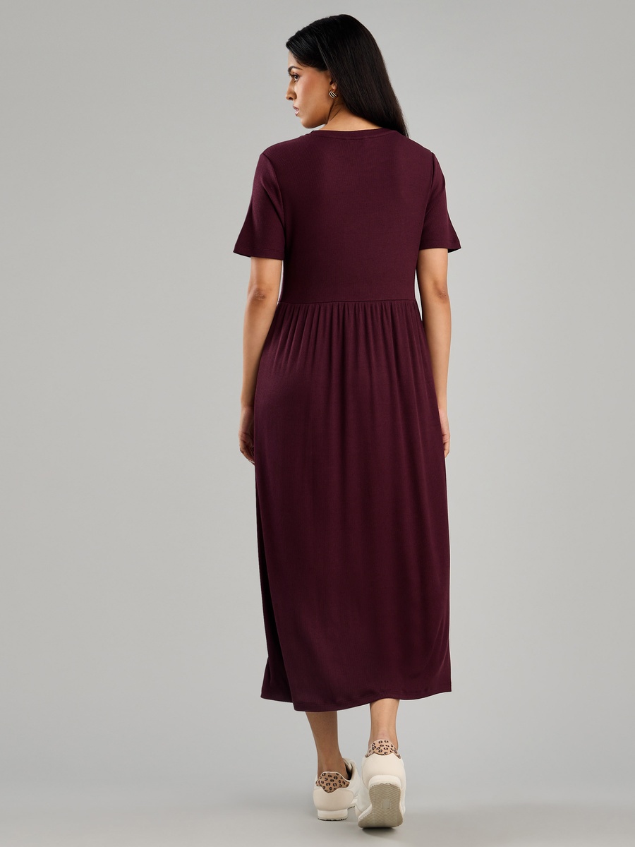 Ribbed Midi Dress