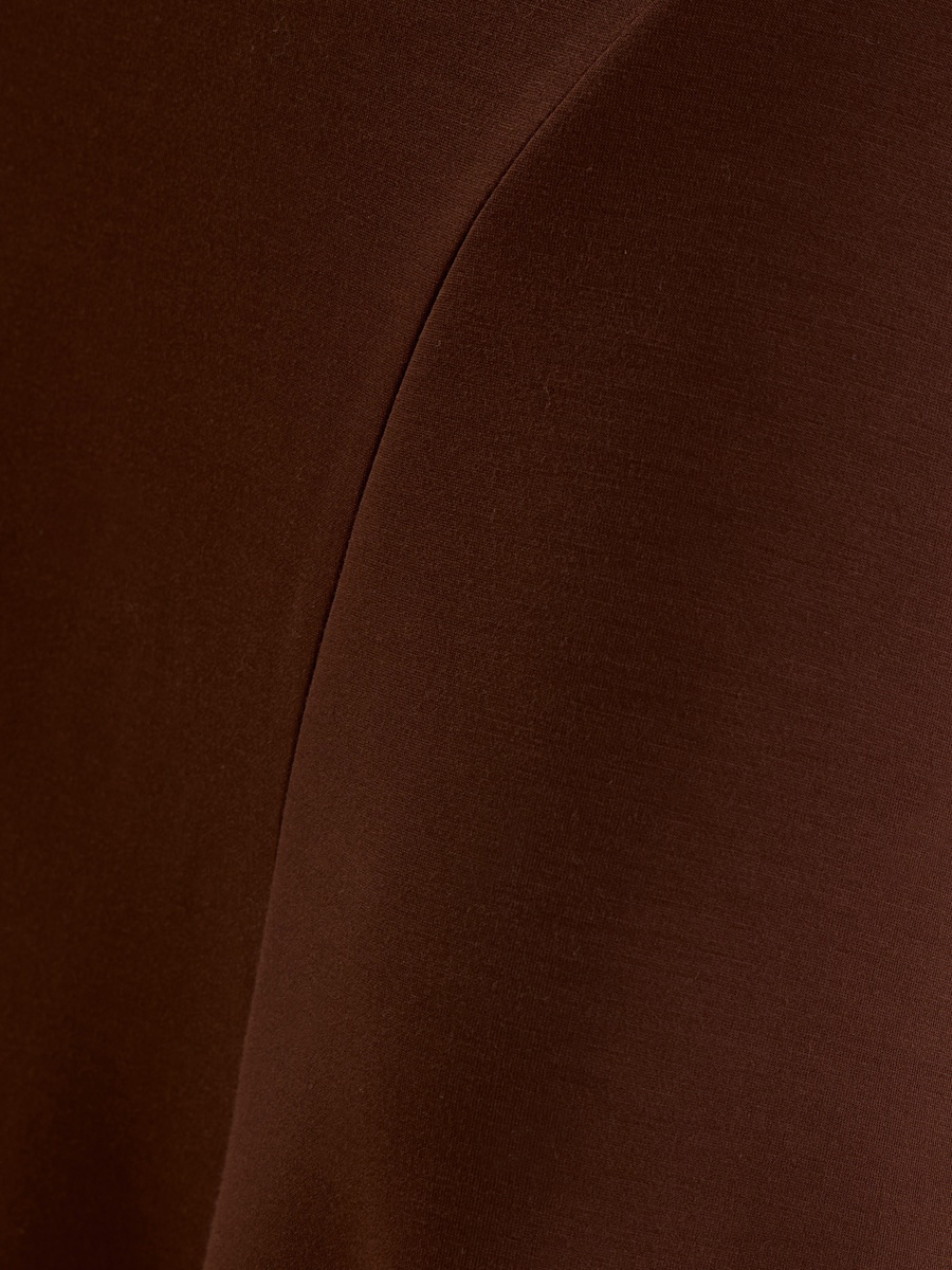 Asymmetric Hem Belted Dress