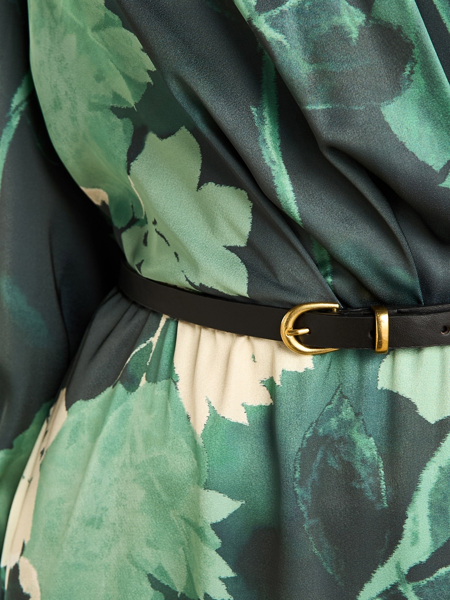 Floral Print Belted Wrap Dress