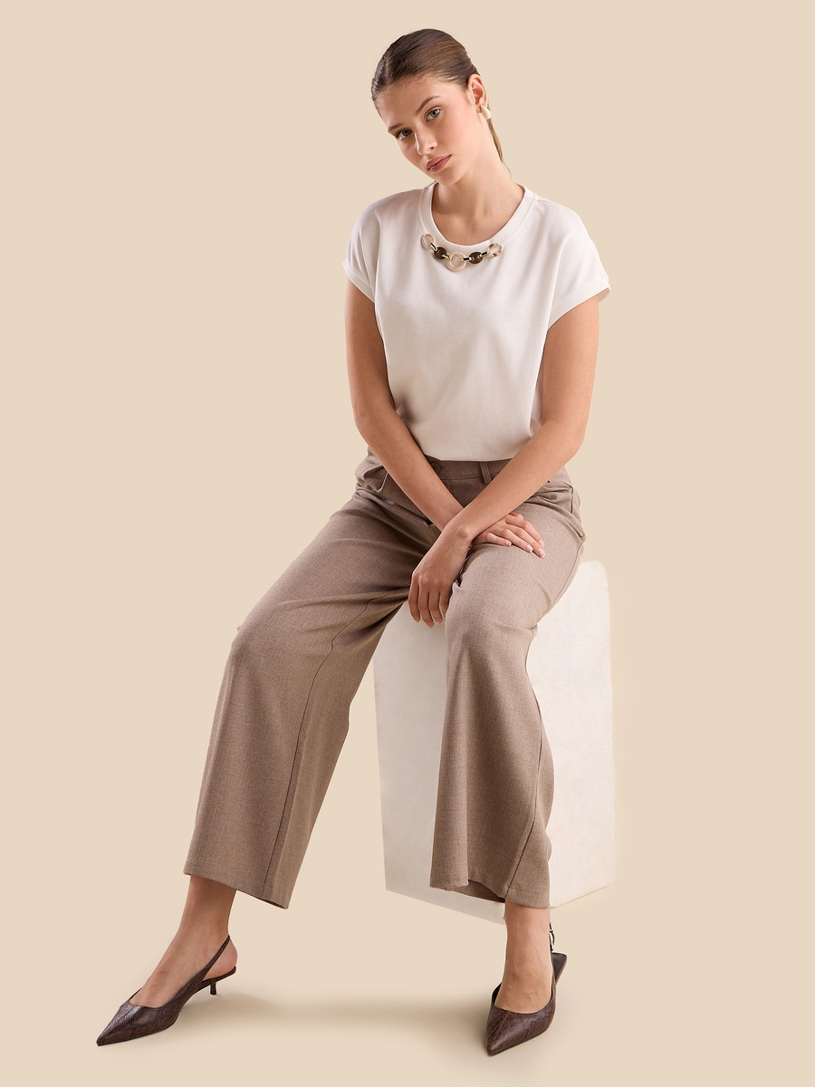 Pleated Wide Leg Pants