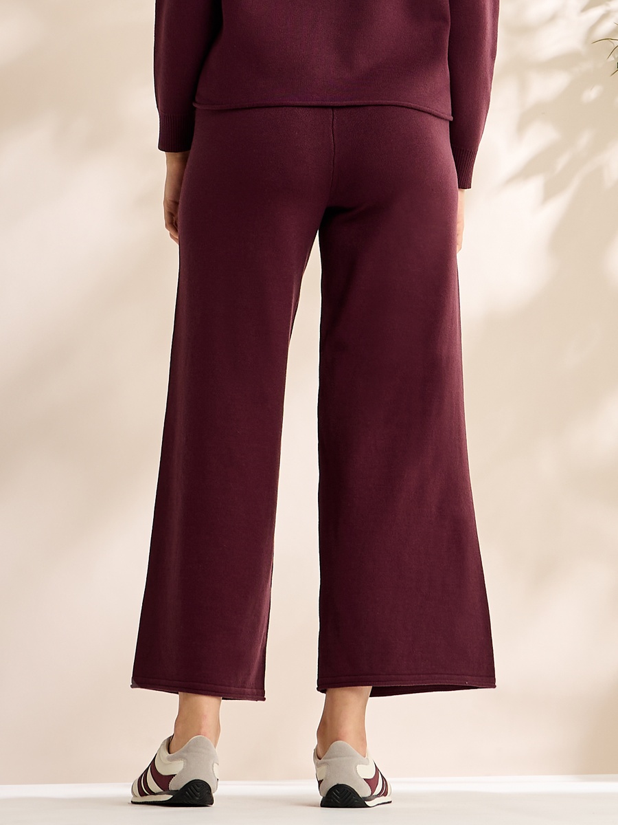Plain Wide Leg Pants
