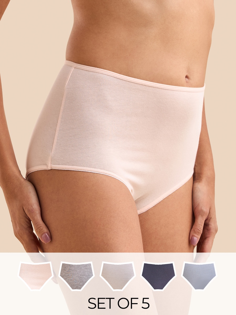 Pack of 5 - Plain Full Briefs