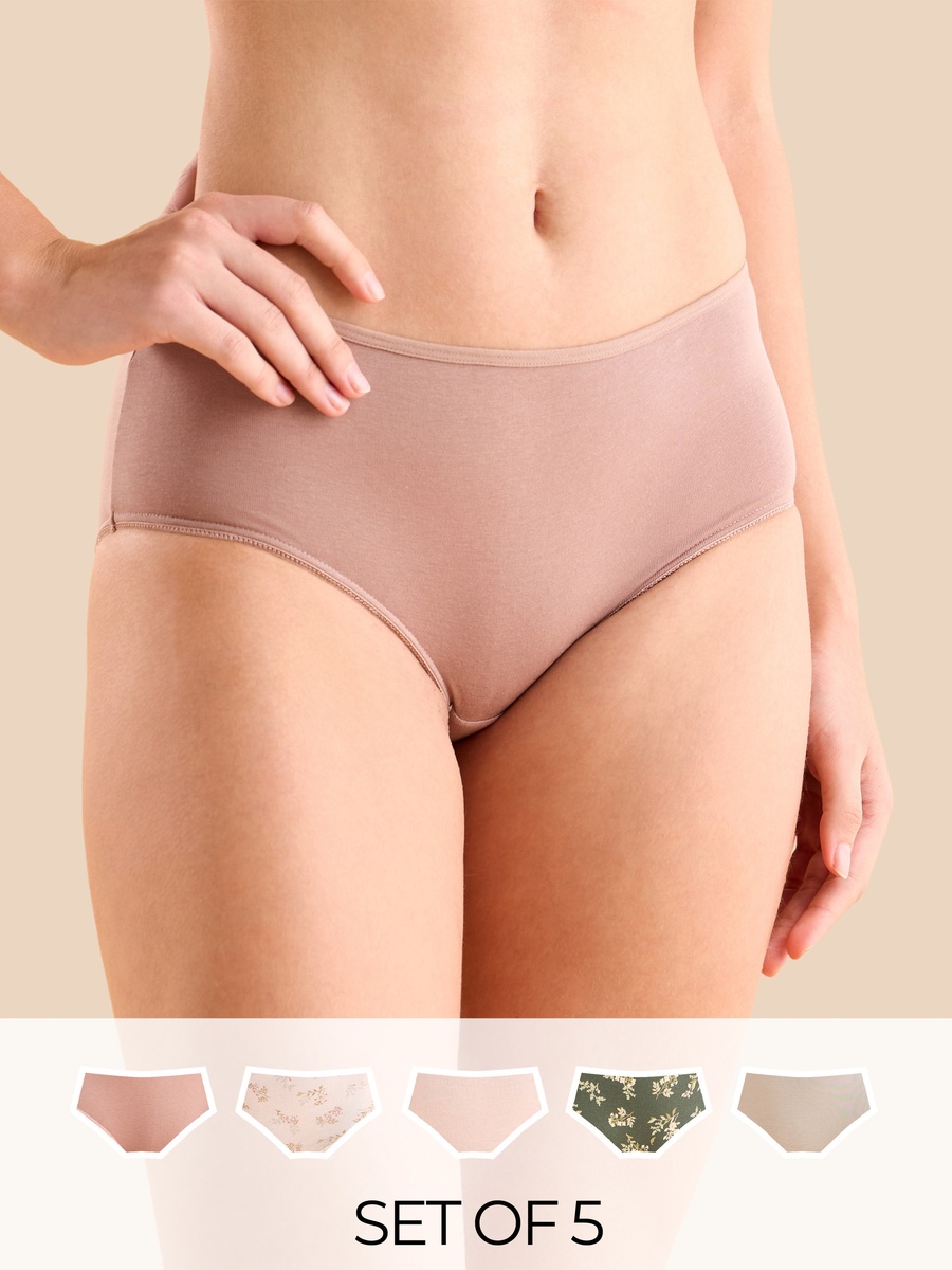 Pack of 5 - Assorted Midi Briefs