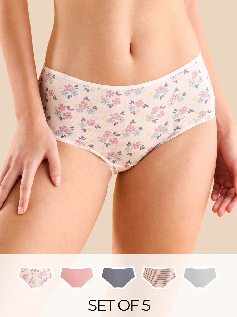 Pack of 5 - Assorted Midi Briefs