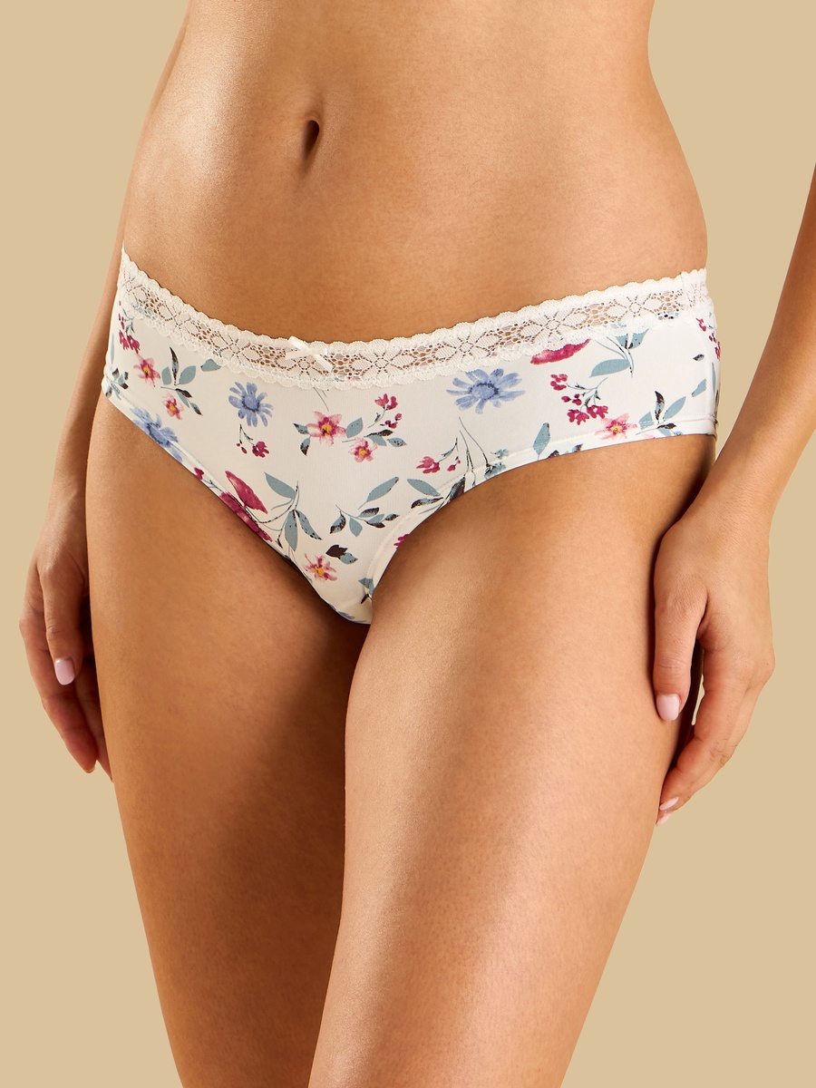 Pack of 2 - Lace Trim Boyleg Briefs