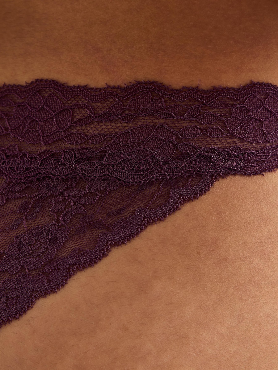 Lace Textured Brazillian Briefs