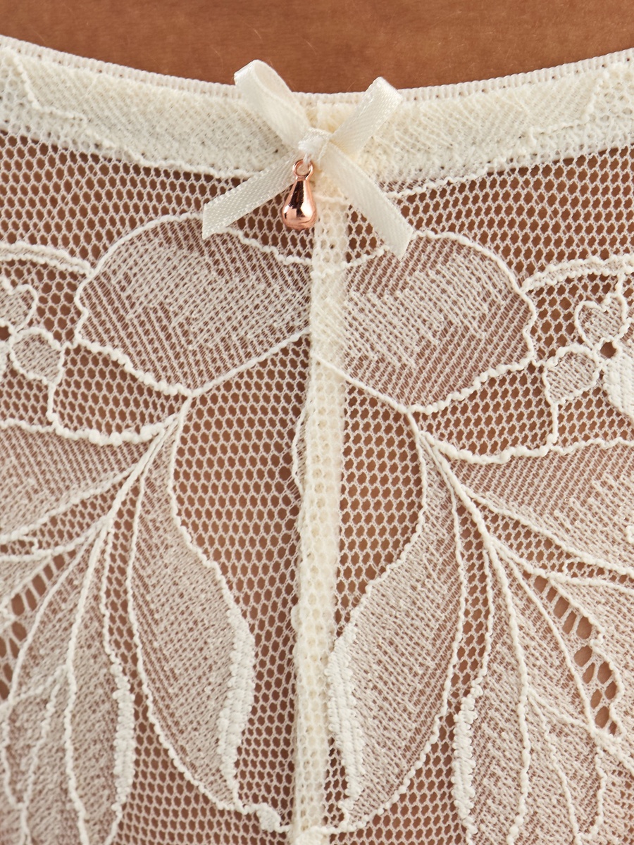 Floral Lace Detail Thongs