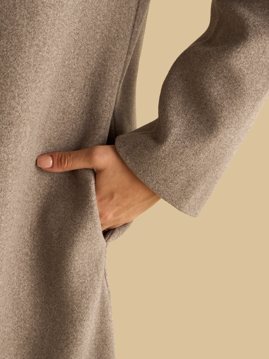Plain Notch Lapel Coat