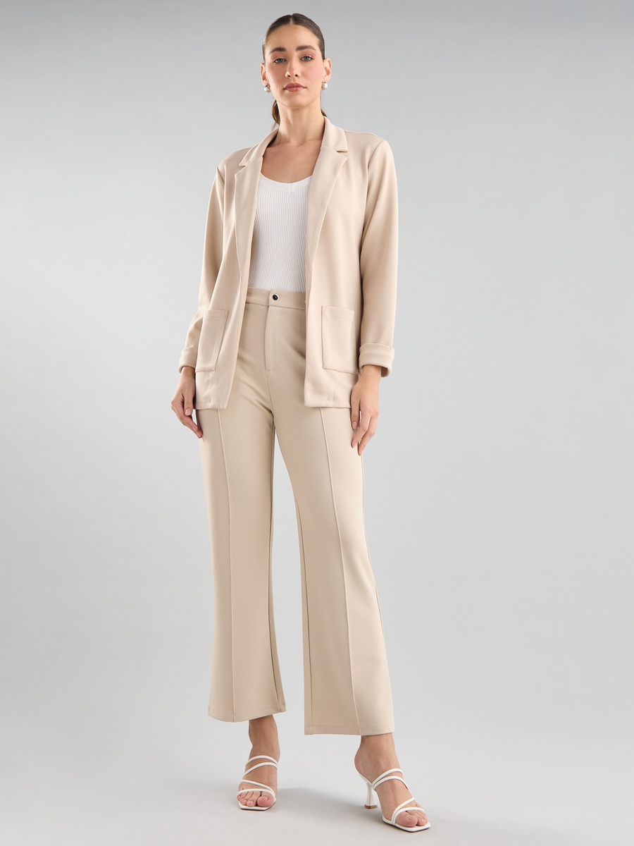Plain Notch Lapel Blazer