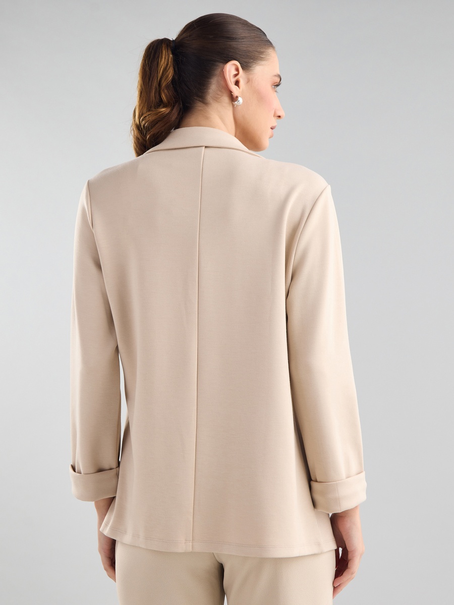 Plain Notch Lapel Blazer