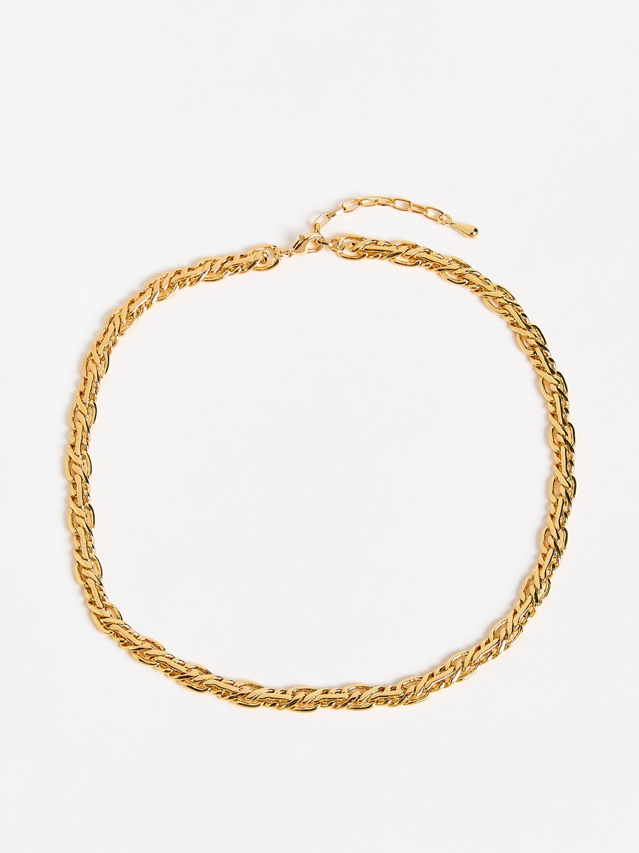Metallic Necklace and Bracelet Set