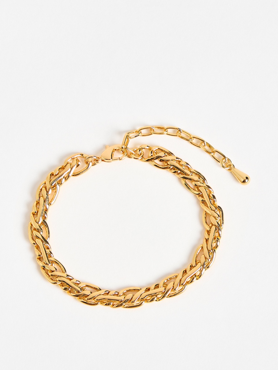 Metallic Necklace and Bracelet Set