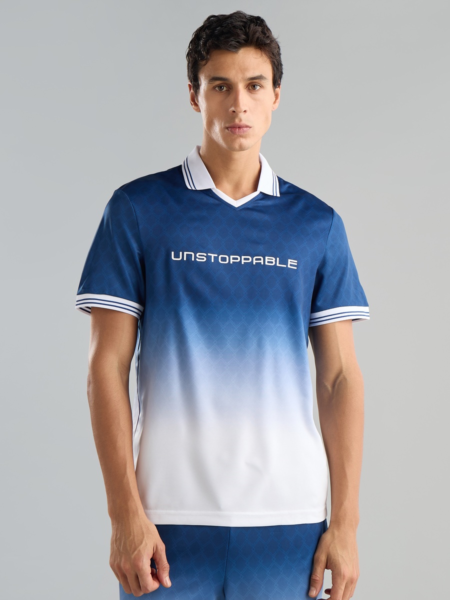 Ombre Football Polo T-Shirt