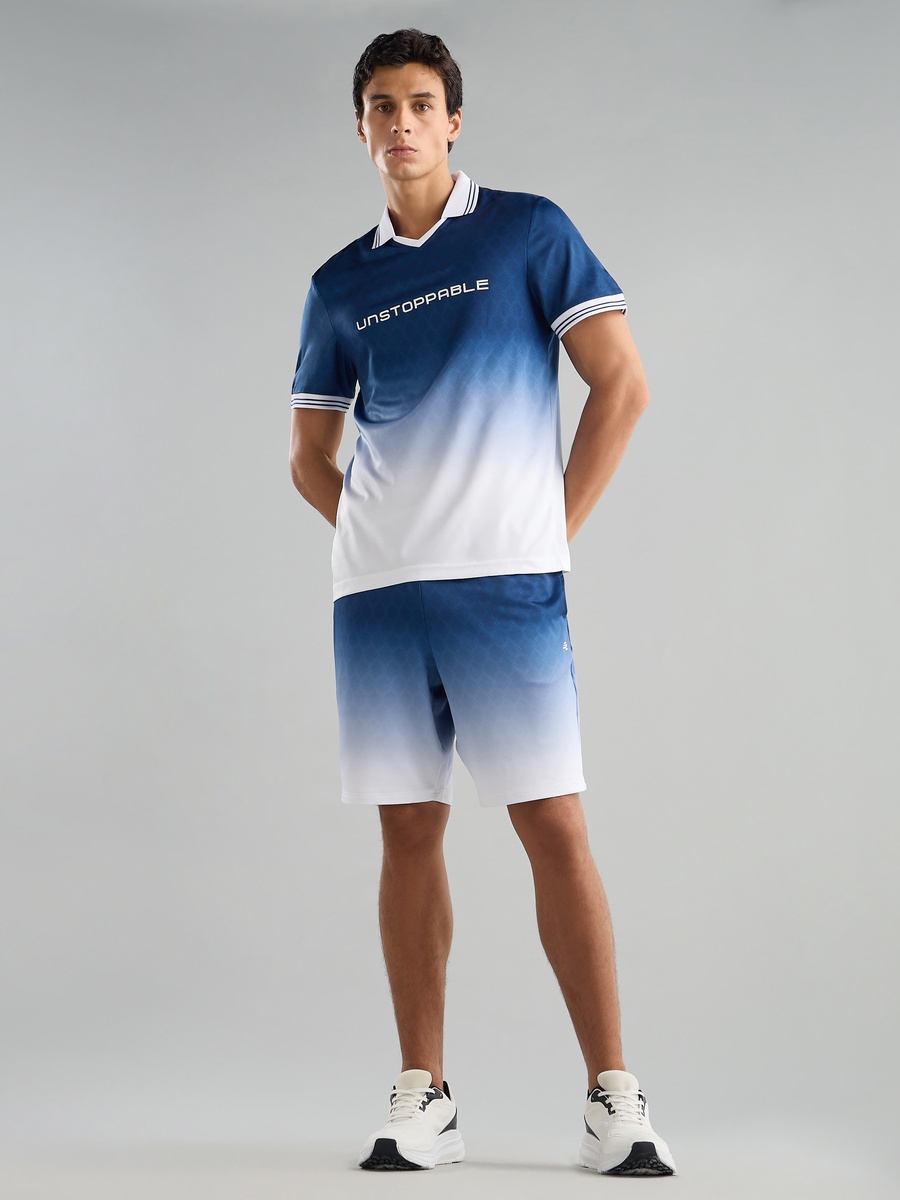 Ombre Football Polo T-Shirt