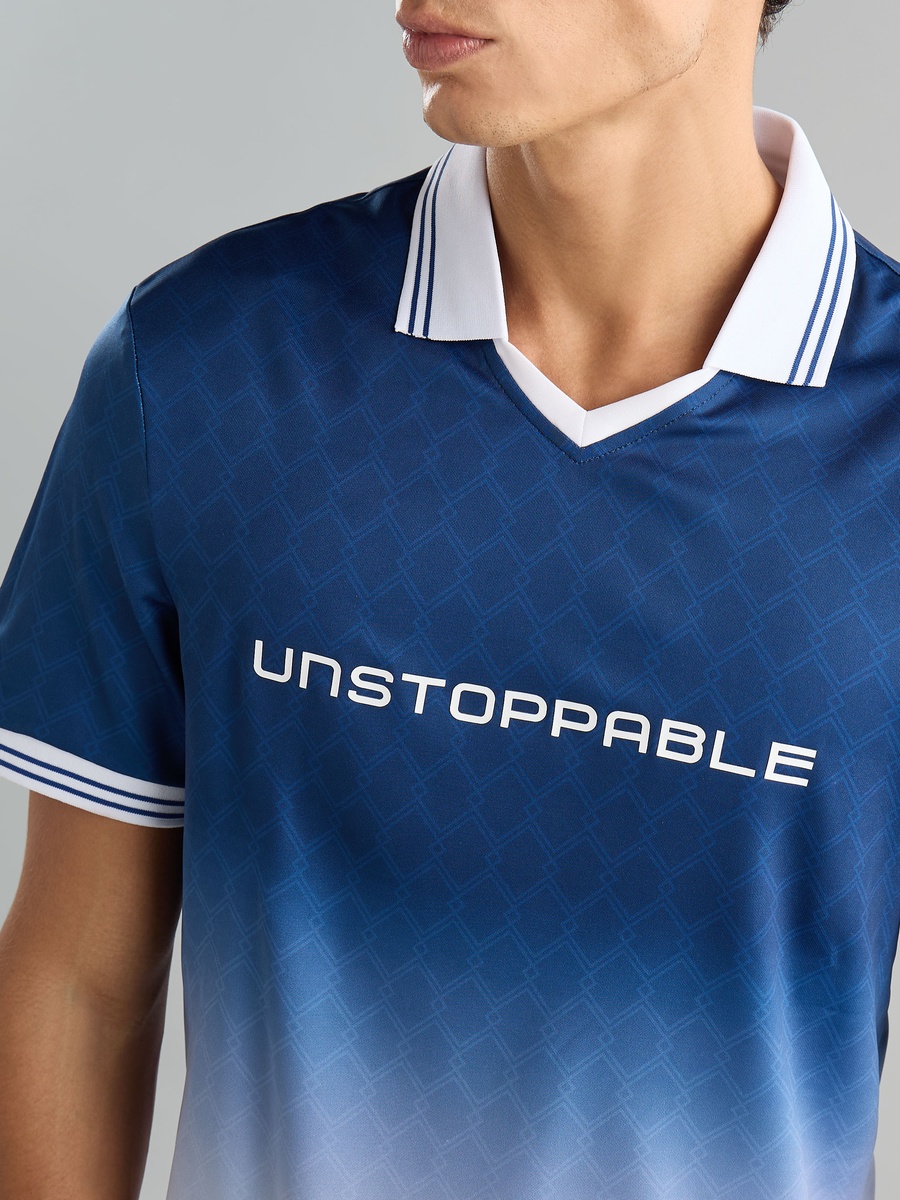 Ombre Football Polo T-Shirt