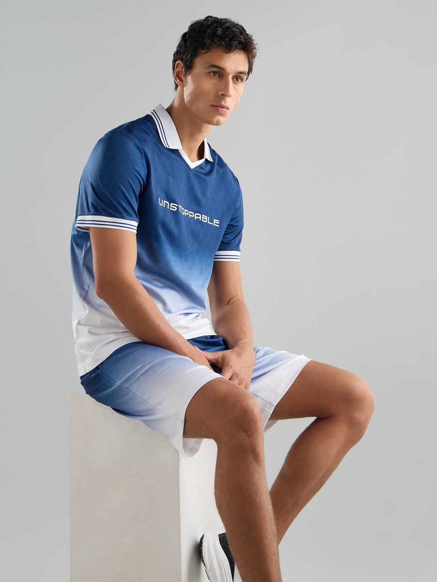 Ombre Football Polo T-Shirt