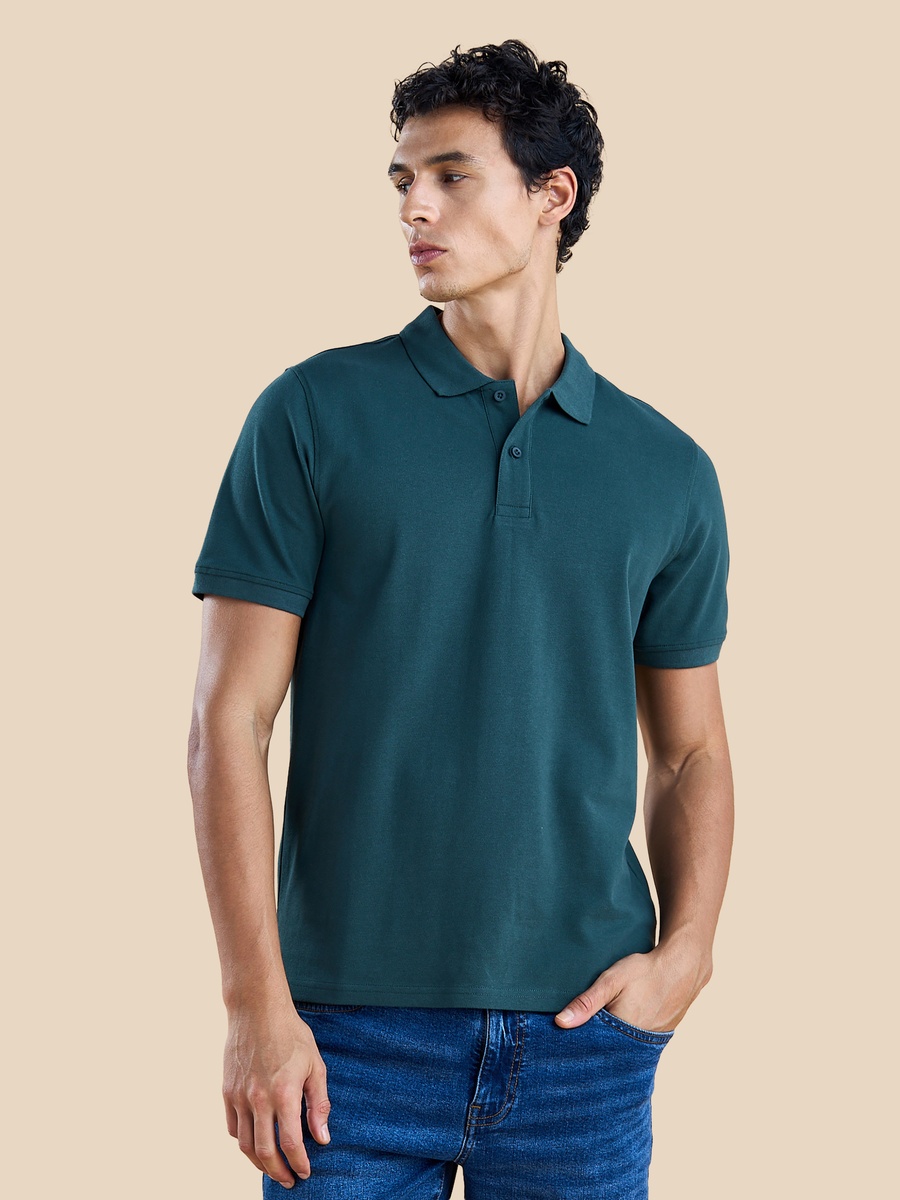 Plain Pique Polo T-Shirt