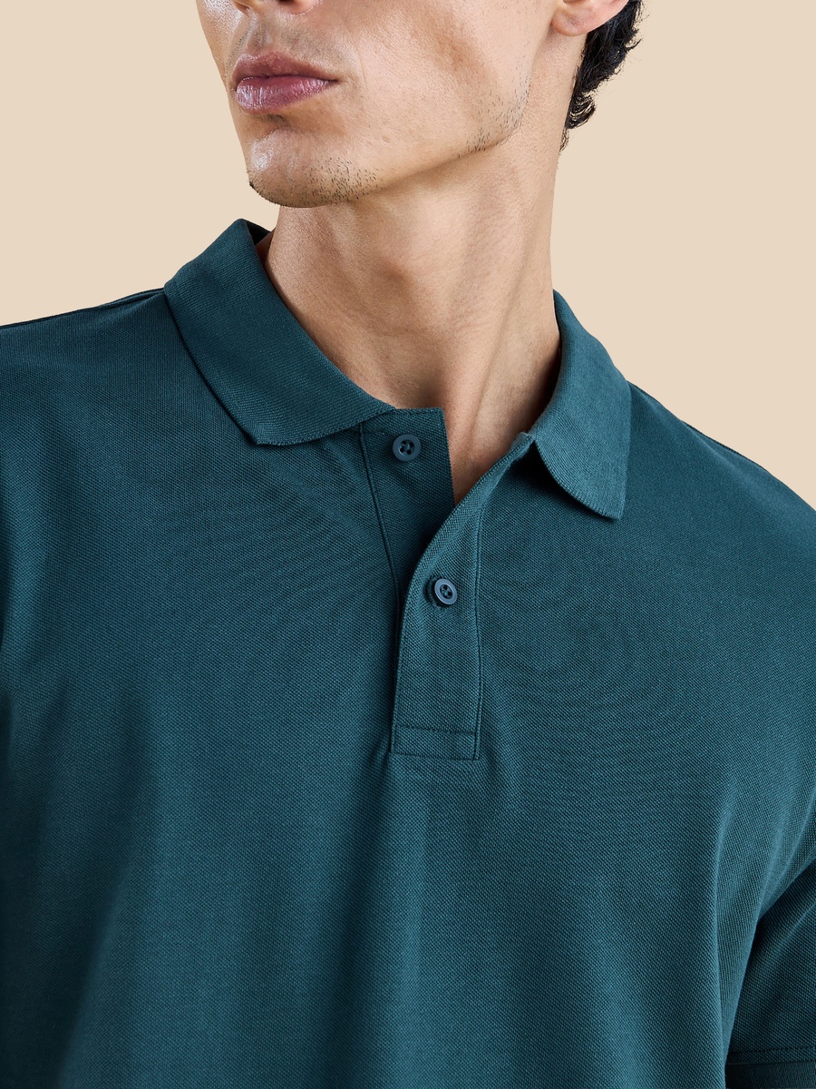 Plain Pique Polo T-Shirt