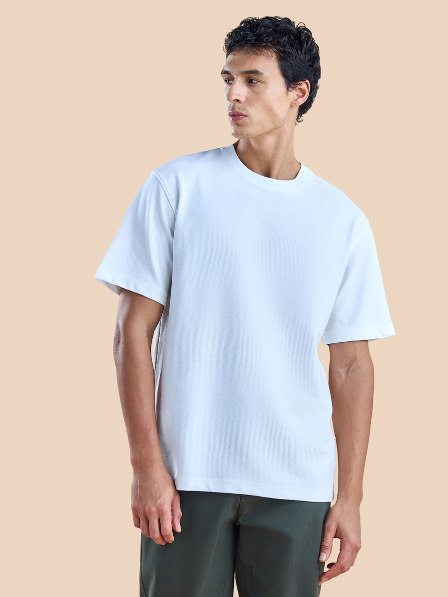 Plain Comfort Fit Ottoman T-Shirt