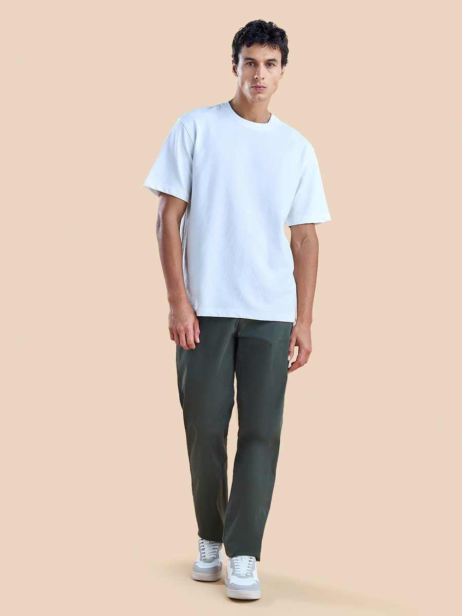 Plain Comfort Fit Ottoman T-Shirt