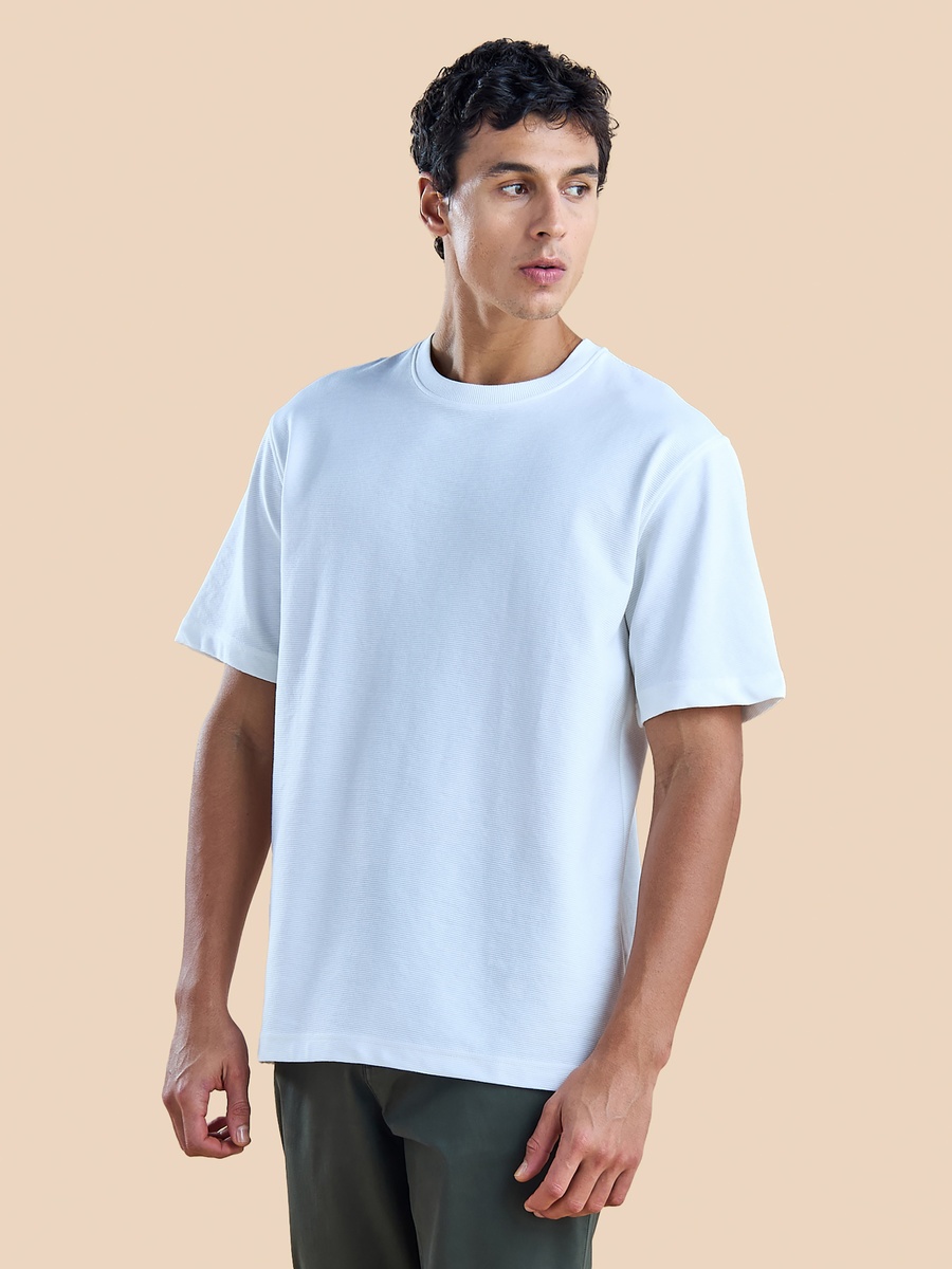 Plain Comfort Fit Ottoman T-Shirt