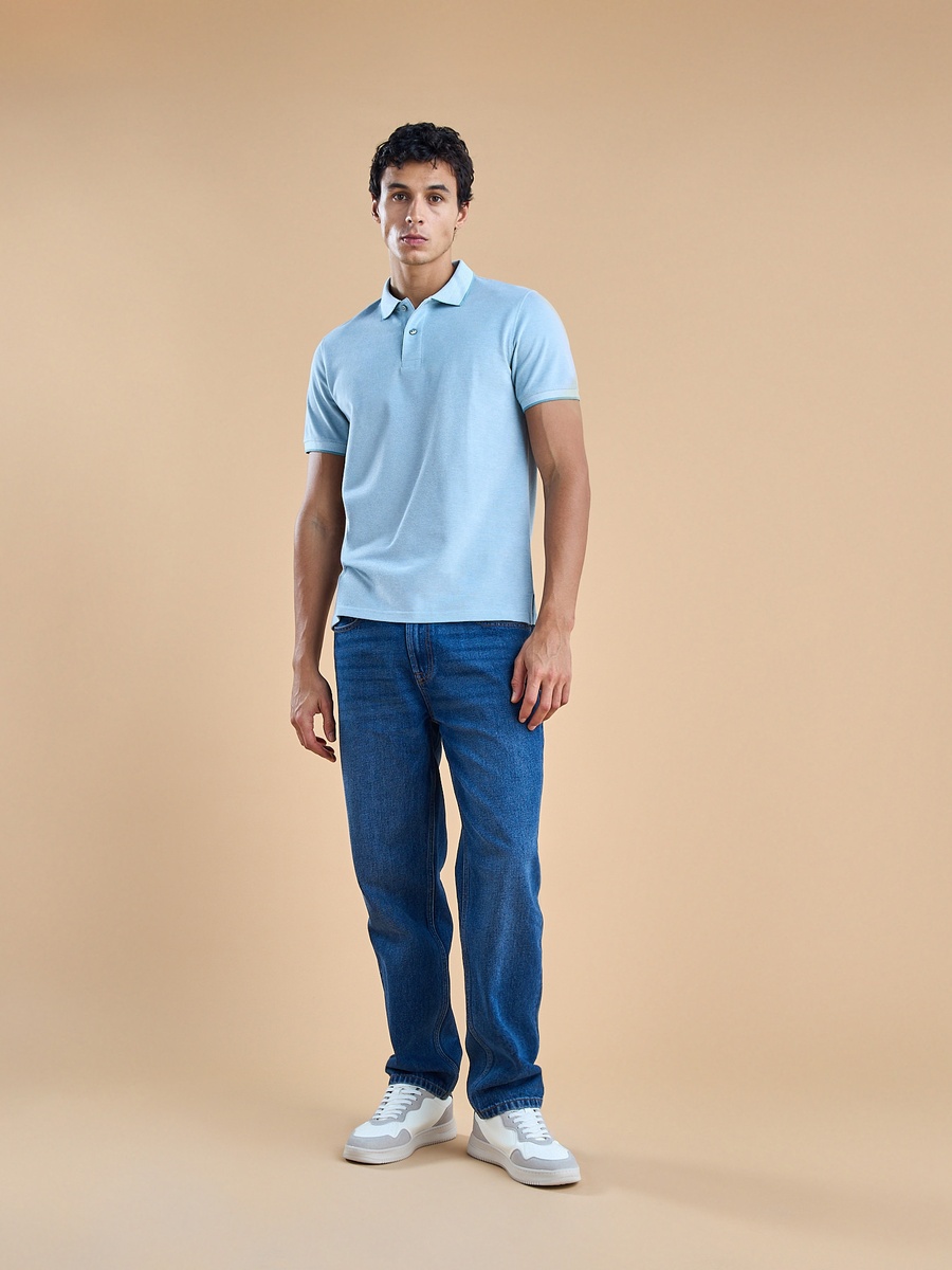 Textured Polo T-Shirt