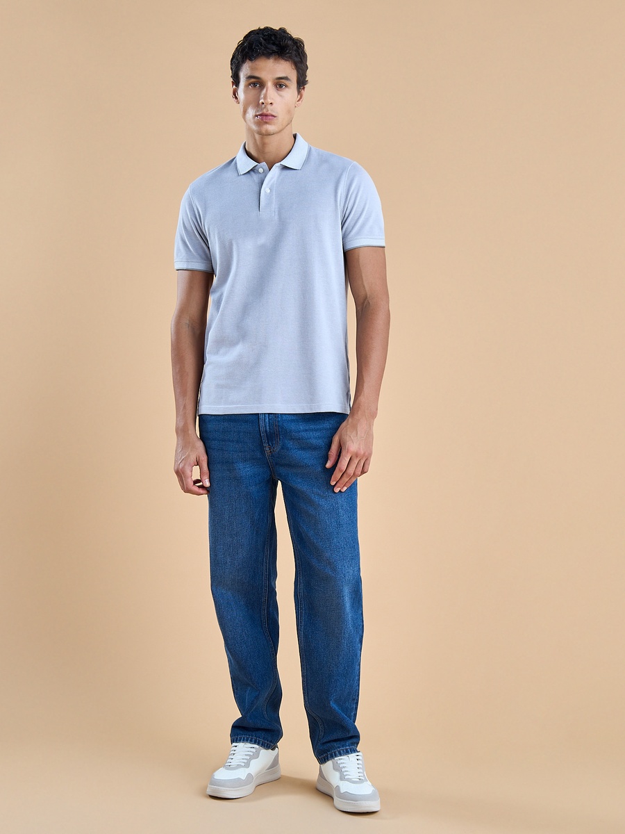 Textured Polo T-Shirt