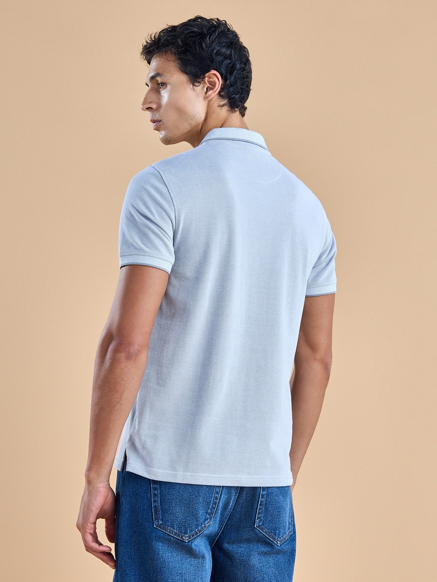 Textured Polo T-Shirt