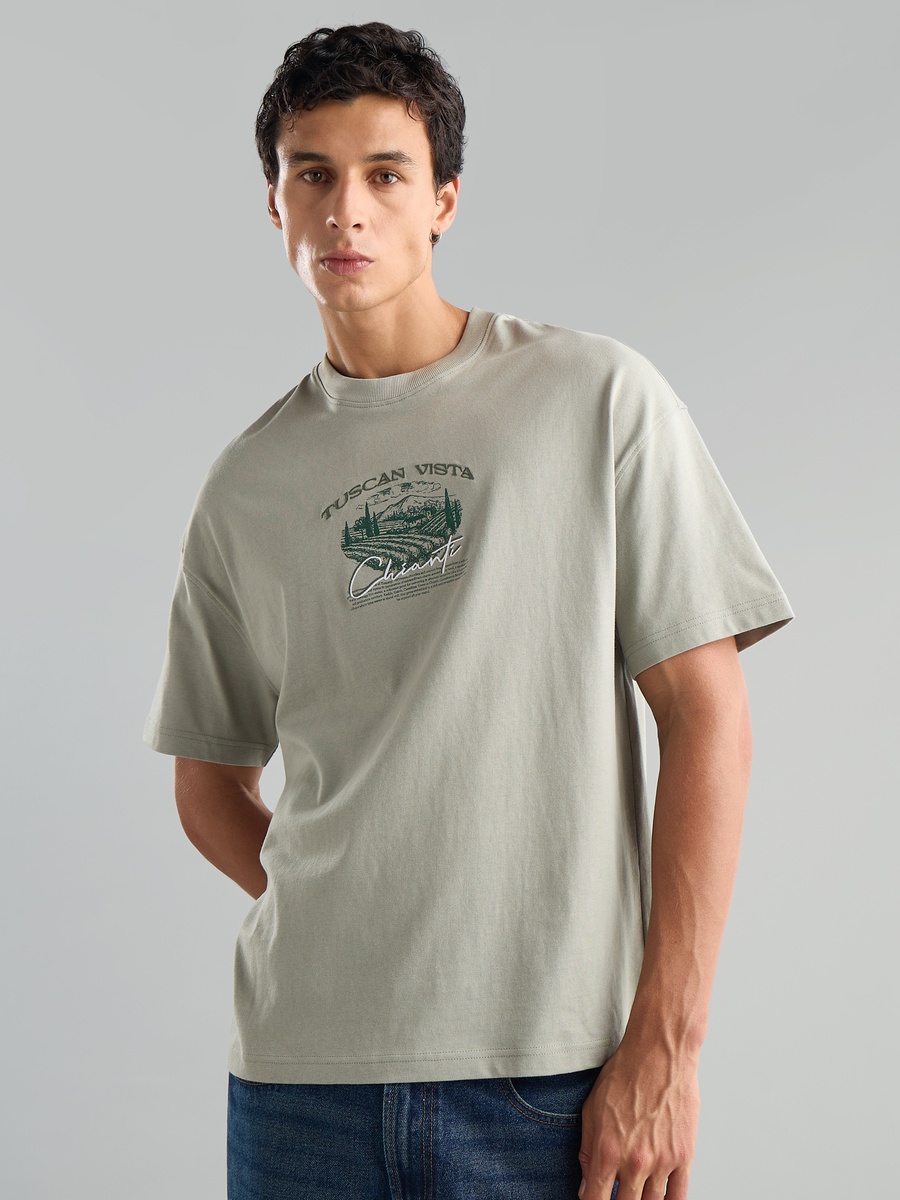 Tuscan Vista Print T-Shirt