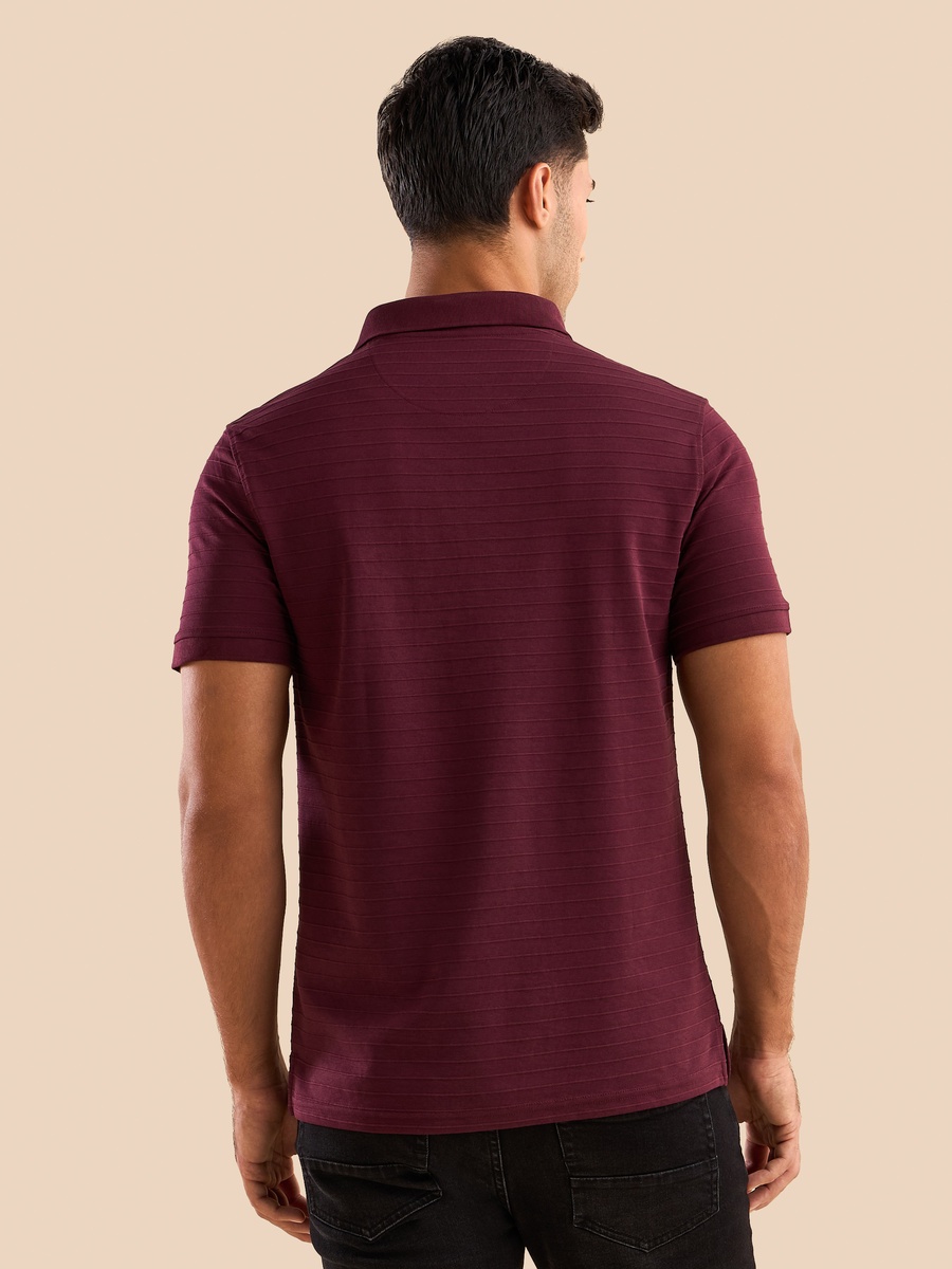 Textured Polo T-Shirt